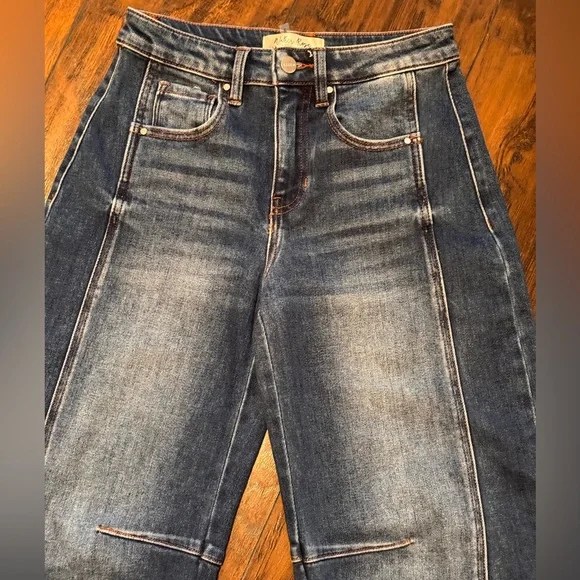 Barrel Jeans Walker Rose Boutique XRisen Jeans Women's Size 0/24 - Hemmed - Picture 2 of 14